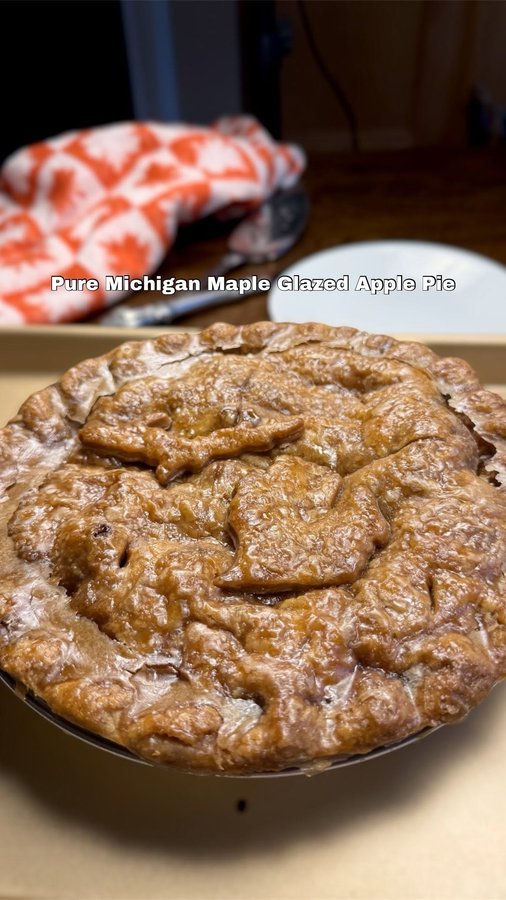 Instagram post by @livvyloveasmr for Pure Michigan. Caption reads: Treat yourself to a slice of the Pure Michigan....