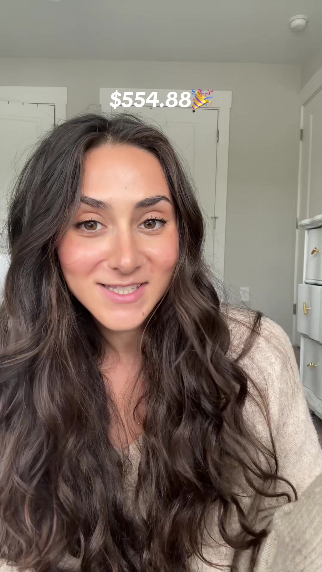 TikTok post by @the_gianna.rose for Beekman 1802. Caption reads: OCTOBER WAS A WILD ONE Y’ALL !!!!  • I am so happy....