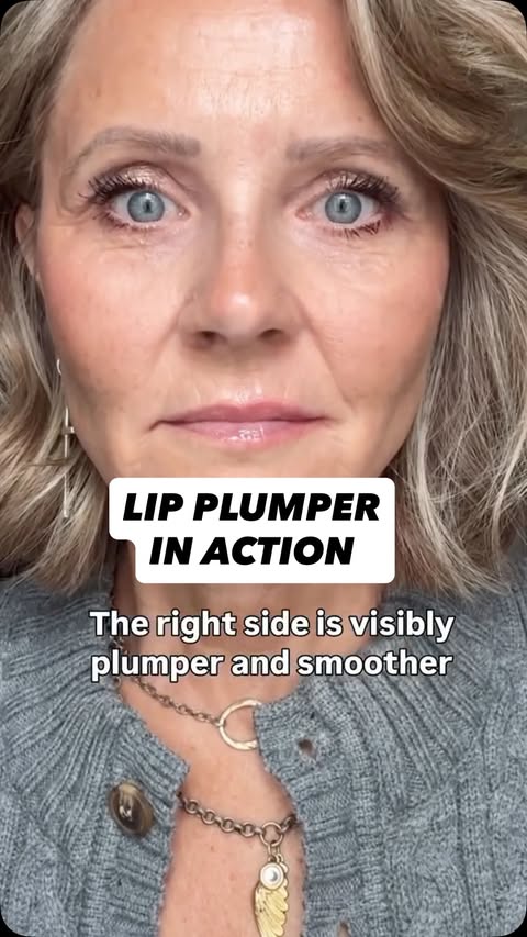 Instagram post by @kimlightupyourface for RoC Skincare. Caption reads: #ad This lip treatment isn’t playing around.....