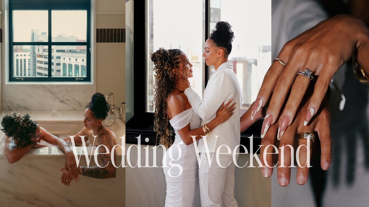 YouTube post by @Annabellafit for Sound Effect Library. Caption reads: WE GOT MARRIED! 💍.