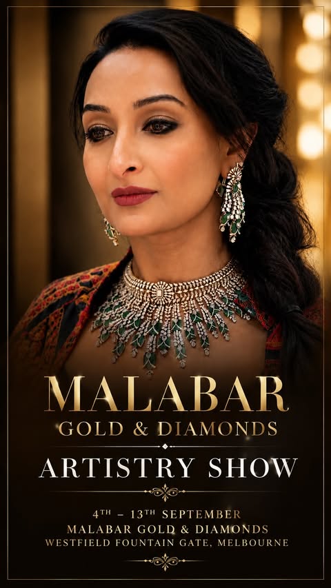 Instagram post by @remy_luvz for Malabar Gold and Diamonds. Caption reads: [...] season, this is worth a visit.....