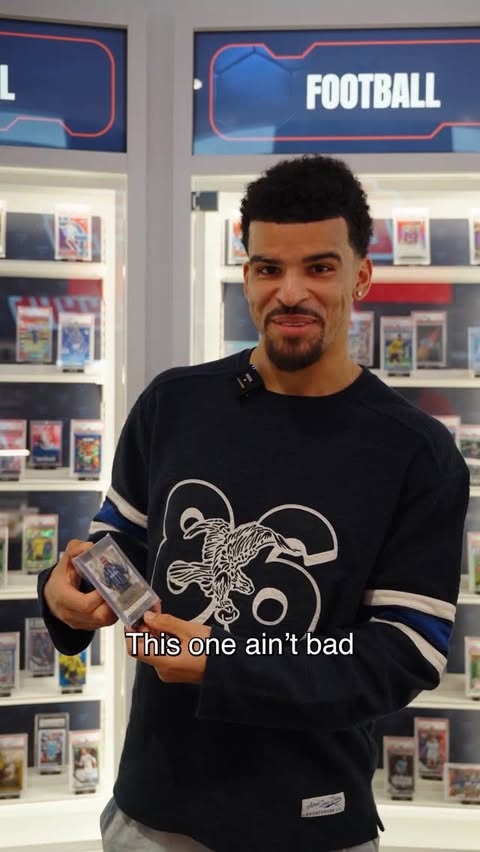 Instagram post by @versus for Topps. Caption reads: For Dominic Solanke, collecting cards was all....