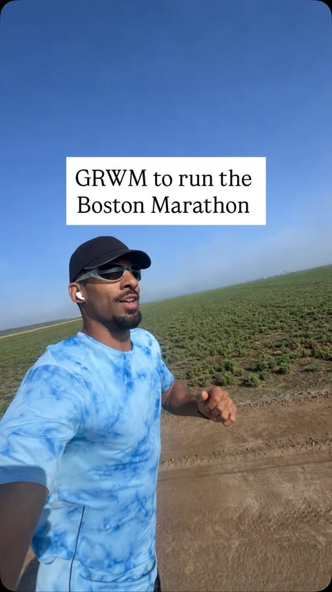 Instagram post by @mattjames919 for CLIF BAR. Caption reads: #ClifBarPartner GRWM to run the Boston Marathon....