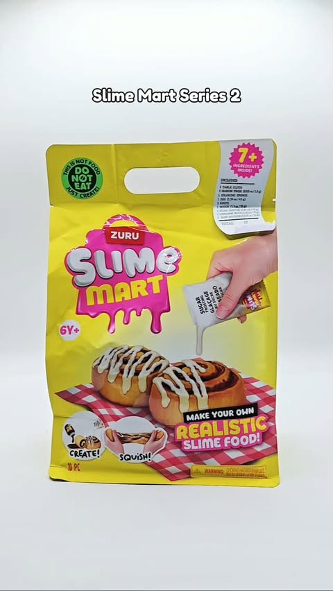 Instagram post by @brittneyyym_ for Zuru Toys. Caption reads: [...] @slimemartofficial #slimemart #zurutoys....