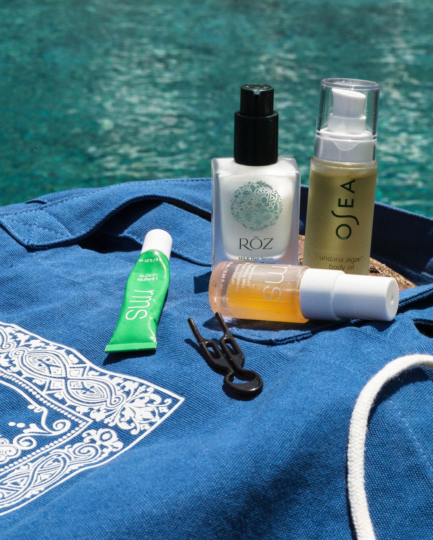 Instagram post by @rmsbeauty for OSEA Malibu. Caption reads: 🕊️ SUMMER ESSENTIALS GIVEAWAY 🕊️ There’s....