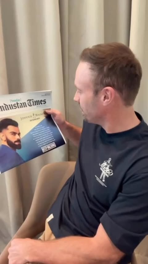 Instagram post by @abdevilliers17 for Johnnie Walker. Caption reads: I’ve shared a dressing room with this man. Watched....