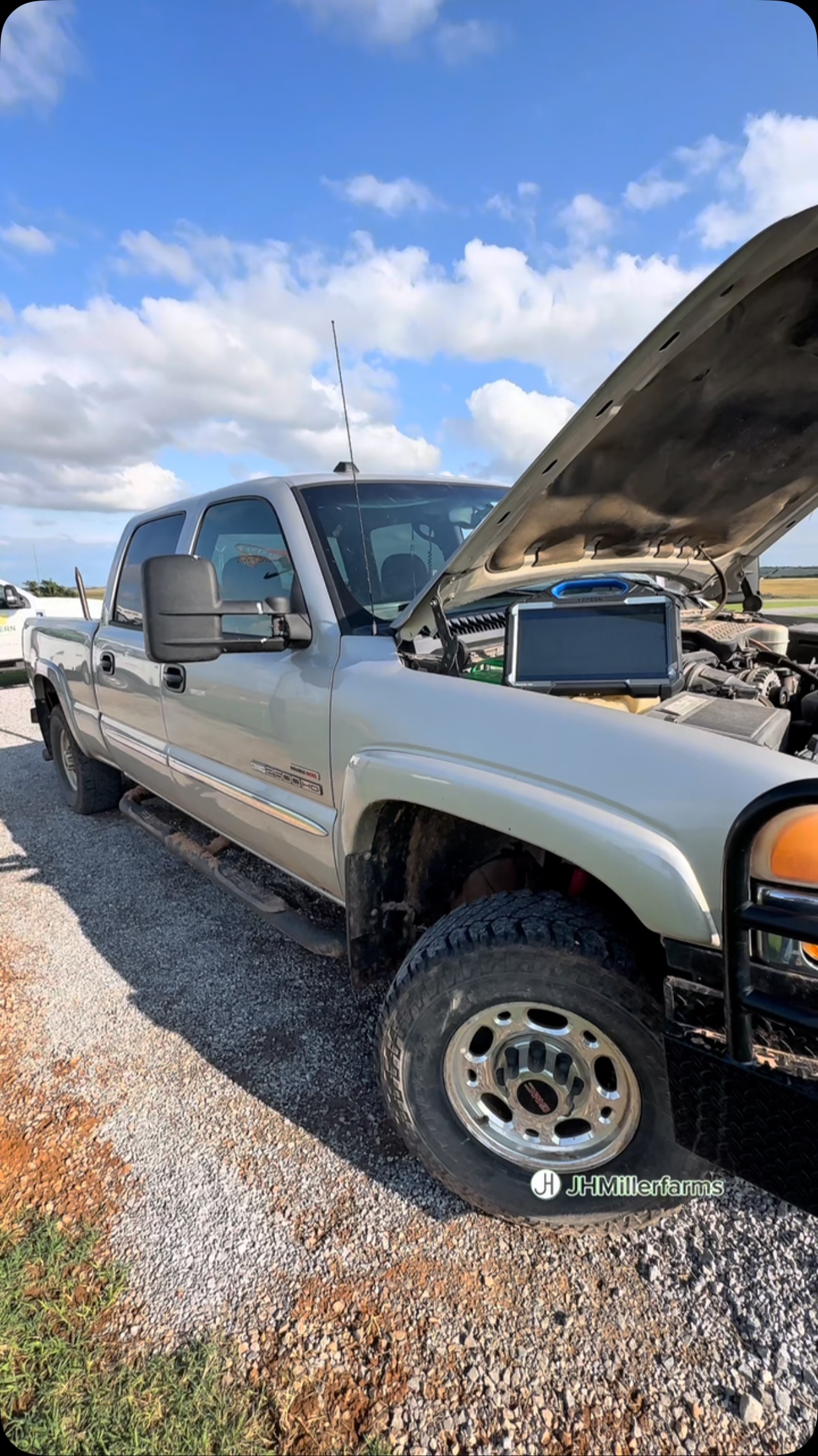 Instagram post by @jhmillerfarms for Topdon. Caption reads: #TopdonThursday Using Phoenix Max to diagnose....