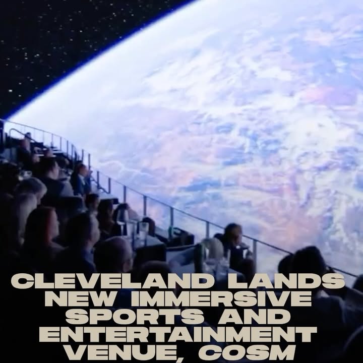 Instagram post by @imfromcleveland for Cosm. Caption reads: Cosm has announced plans for a new immersive....