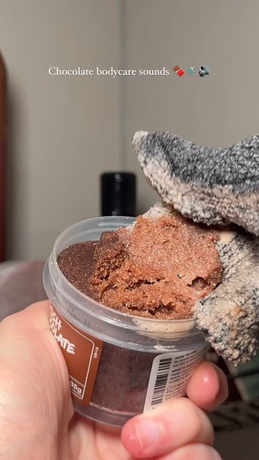 Instagram post by @youglowgrrl for mallowsbeauty. Caption reads: Chocolate bodycare sounds 🍫🚿🔊

Products....