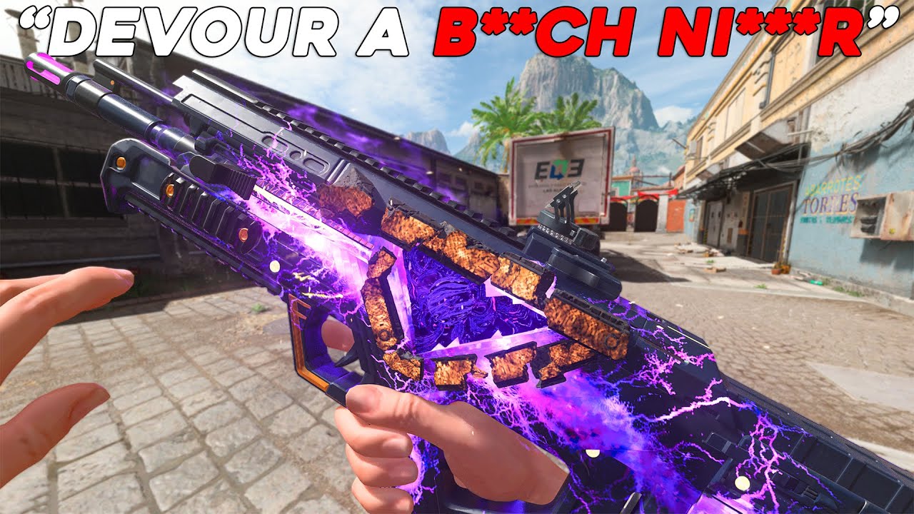 YouTube post by @Devour808 for AimControllers. Caption reads: These racists started talking trash way too....