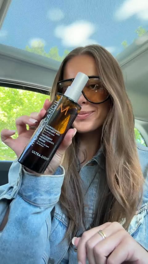 Instagram post by @mattiegouman for Moroccanoil. Caption reads: From day to night w @moroccanoil_au Treatment....