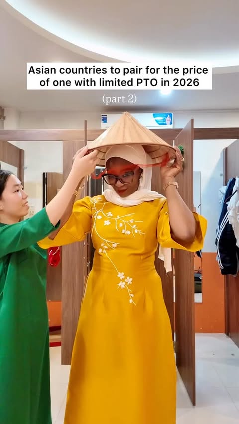 Instagram post by @explorewithraheemah for agoda. Caption reads: Everyone keeps asking how I visited 12 countries....