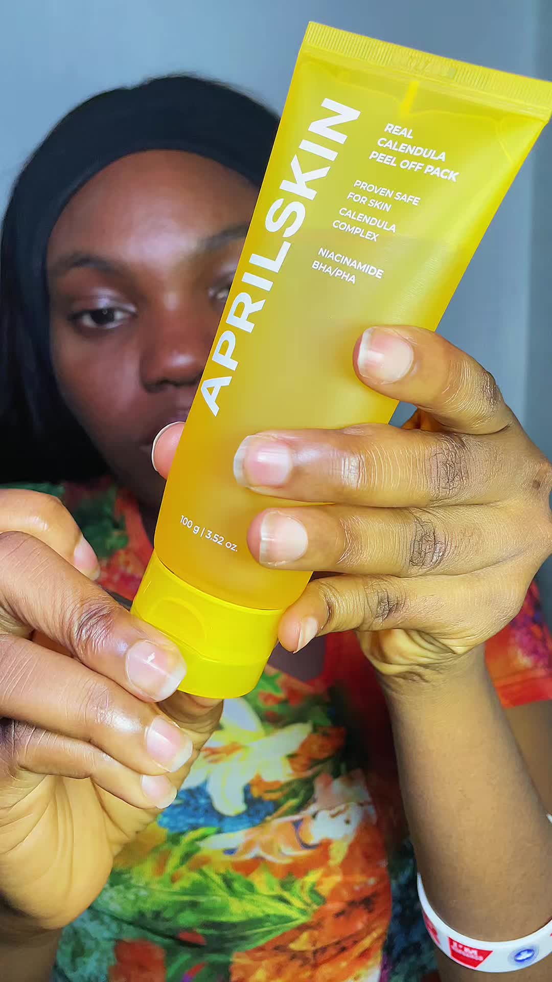 TikTok post by @eloho342 for APRILSKIN. Caption reads: [...] barrier and making things worse 😭 but....