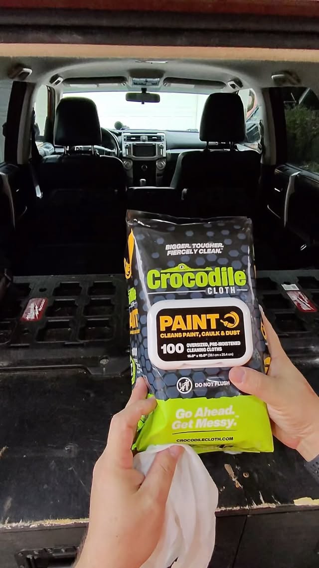 Instagram post by @someguywithtools for Crocodile Cloth. Caption reads: Don’t just clean, ATTACK, with Crocodile Cloth....