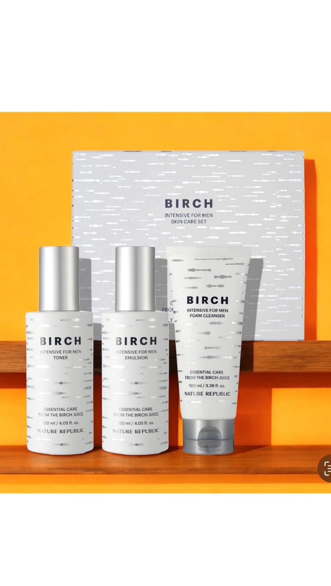 Instagram post by @glowdaily__ for Nature Republic. Caption reads: 🌤️ A wonderful skincare set for Father’s Day for....