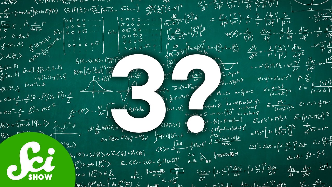 YouTube post by @SciShow for Brilliant.org. Caption reads: Can We Describe The Whole Universe With A Single....
