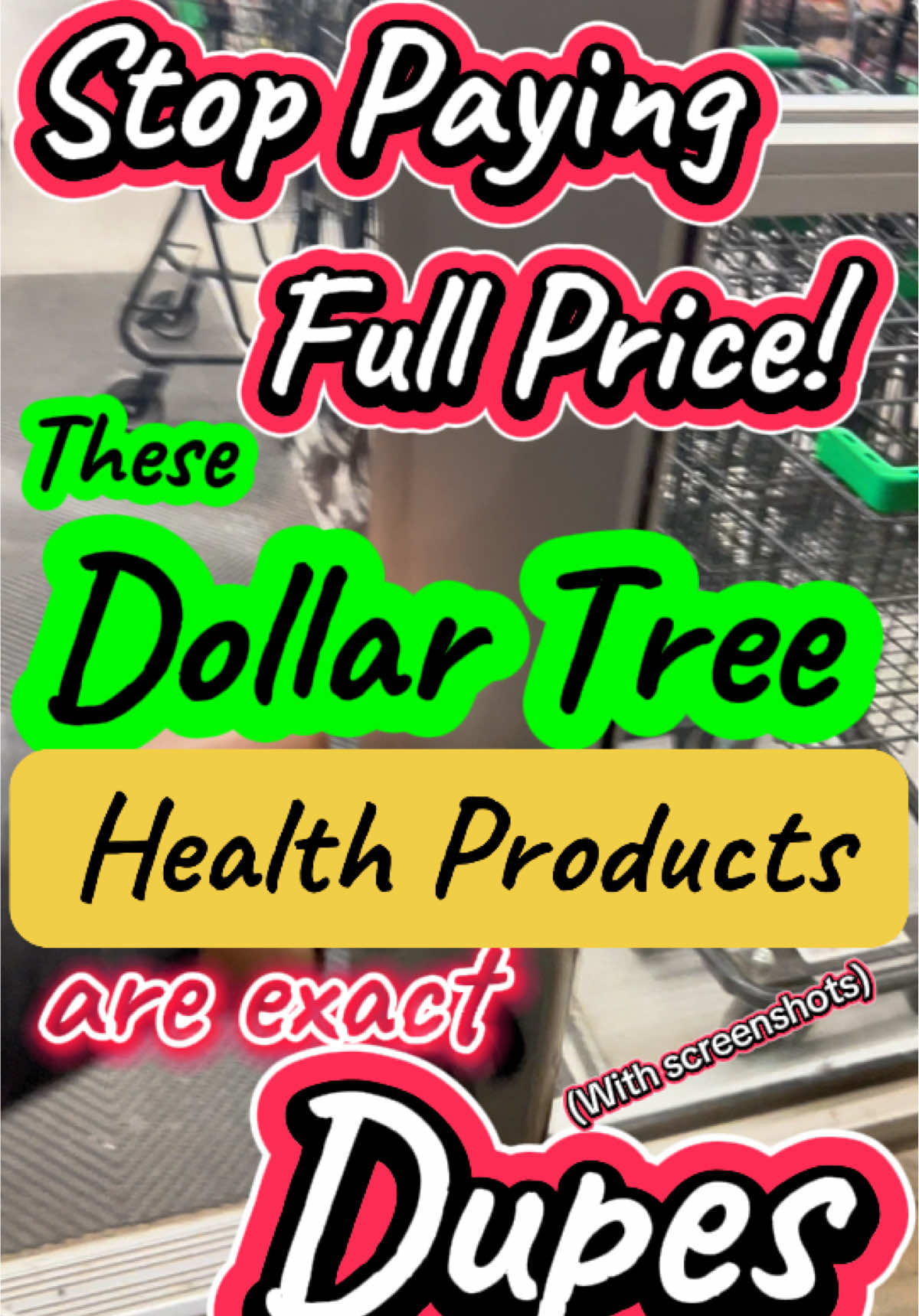 TikTok post by @momchaostexas for Dollar Tree. Caption reads: Don’t sleep on these items @Dollar Tree....