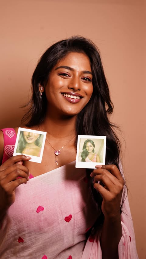 Instagram post by @vinusha_devi for Instax. Caption reads: [...] moments with Candere Jewellery & Instax —....