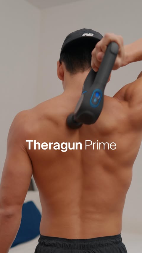 Instagram post by @okkgyun for Therabody. Caption reads: I’m currently training for my second marathon in....