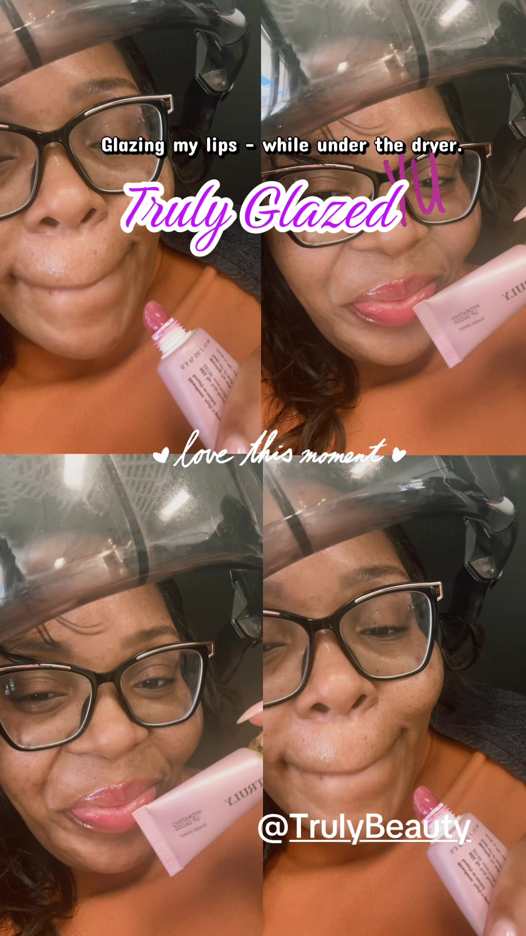 TikTok post by @its_just_sica for Truly Beauty. Caption reads: [...] with this Donut glaze shade from @Truly....