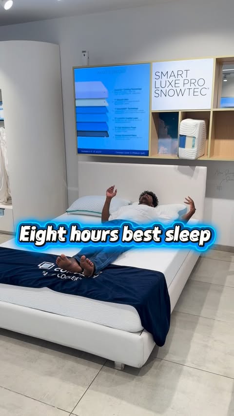 Instagram post by @galatta_gokul_1m for The Sleep Company. Caption reads: [...] sleep? 🥵 That’s why I tried The Sleep....