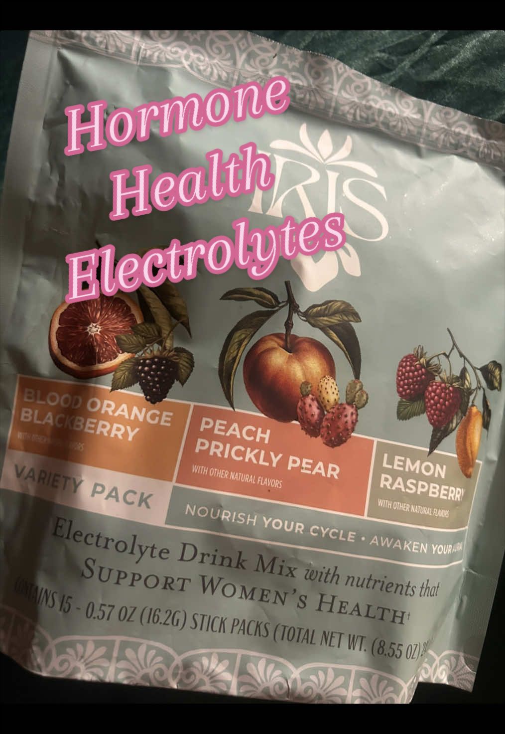 TikTok post by @luvvbugg__ for Iris Nutrition. Caption reads: [...] and also help my PCOS ladies as well....
