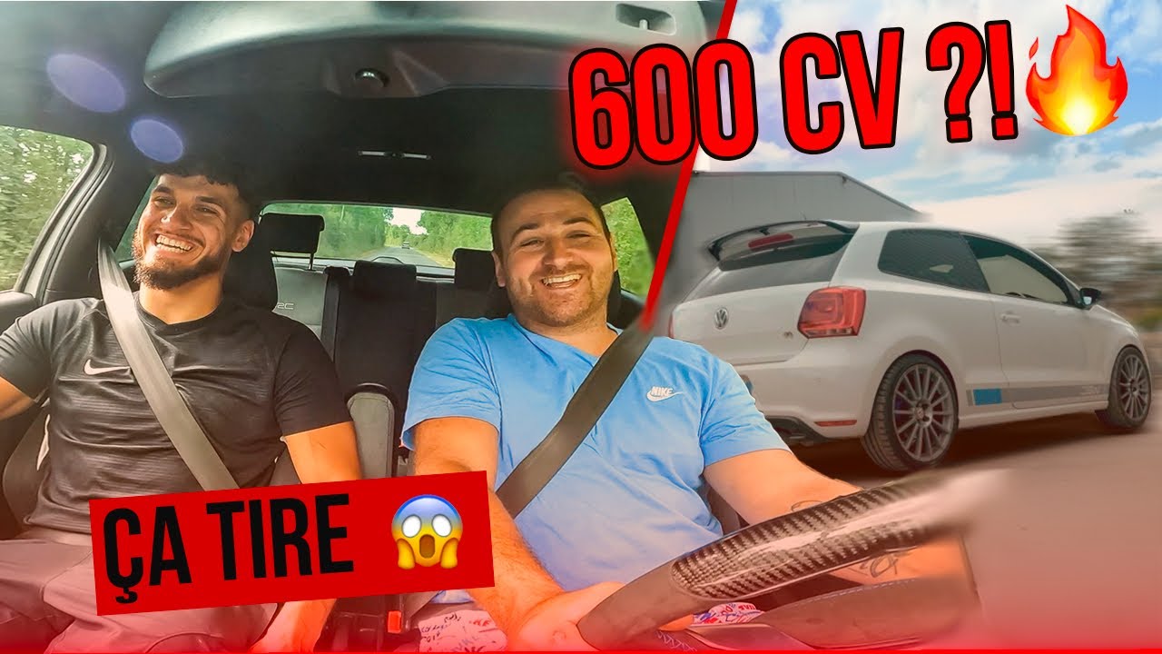 YouTube post by @scorpiotv1527 for leboncoin. Caption reads: BABASS TESTS A 600HP WRC POLO!! 😱.