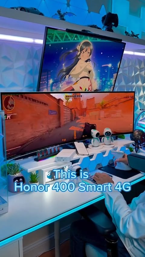 Instagram post by @mrstartech for Argos. Caption reads: Meet the HONOR 400 Smart 4G — power, style, and....