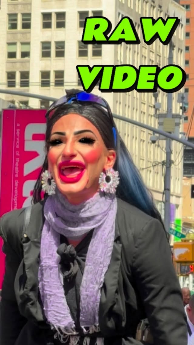 Instagram post by @creatures_of_newyork for Forever21. Caption reads: 🗣️FULL UNEDITED VIDEO #WaitForIt 

#timesquare....