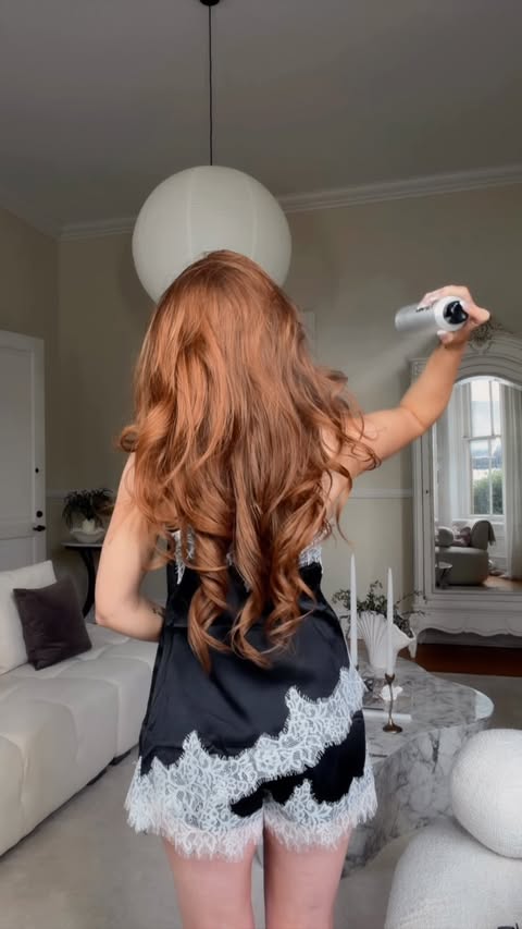 Instagram post by @lucyyyraine for OLAPLEX. Caption reads: day one vs. day four blowout 💆🏼‍♀️🫧@olaplex new....