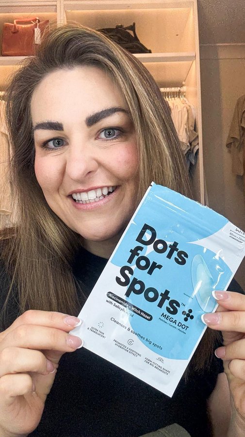 Instagram post by @ada_arthur_and_mummy for Dots for Spots. Caption reads: AD| if you suffer from breakouts then....