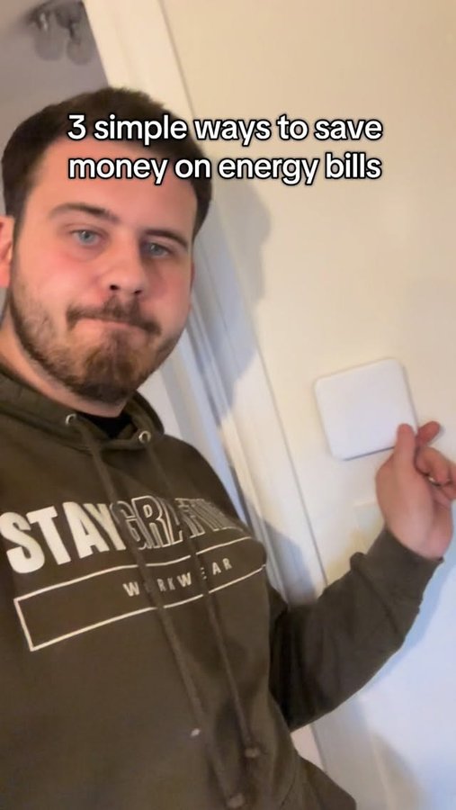 Instagram post by @omelectrical_ for Screwfix. Caption reads: 3 simple ways to save money on your energy bills....