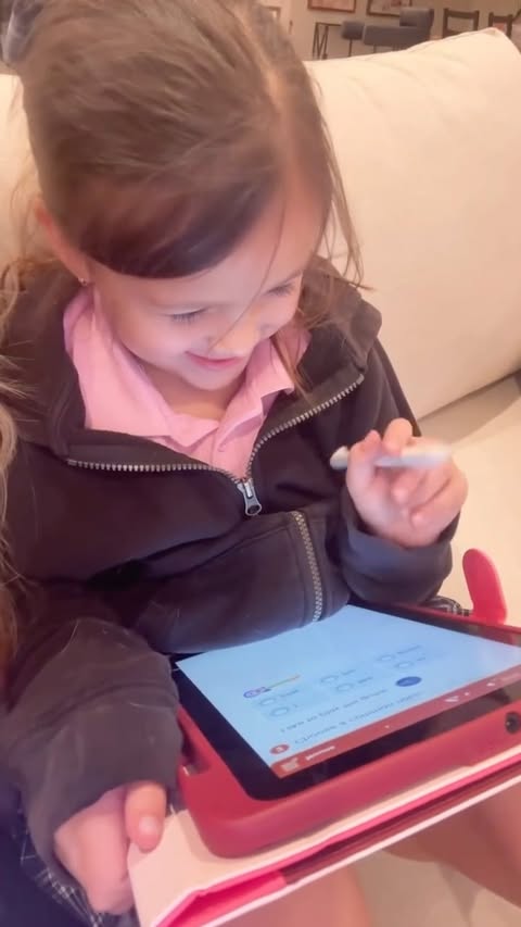 Instagram post by @taylor.selfridge for Smile Zemi. Caption reads: [...] has been loving her learning time with....