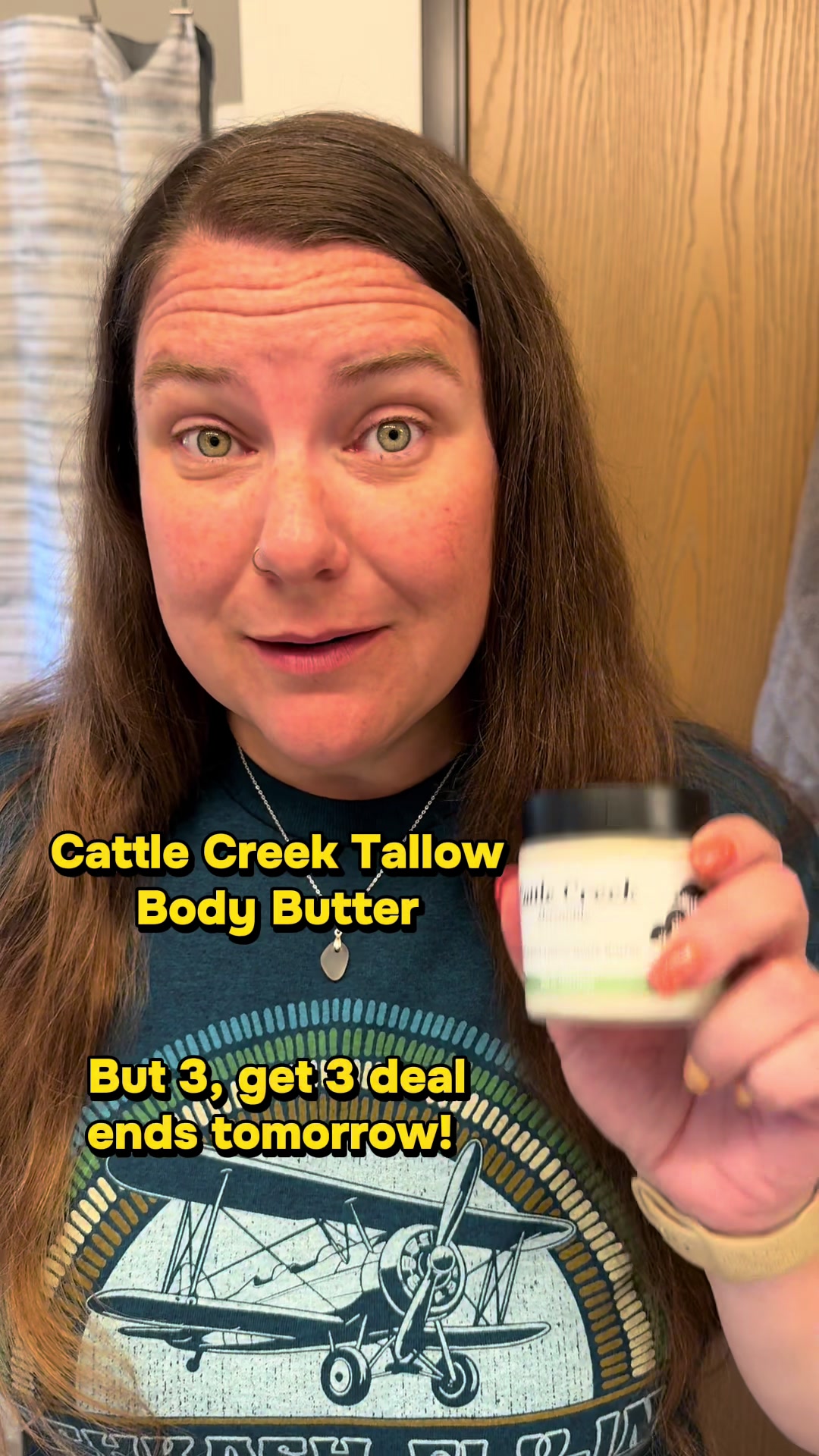TikTok post by @lipfammom for Cattle Creek. Caption reads: [...] to grab the buy 3, get 3 deal on @Cattle....