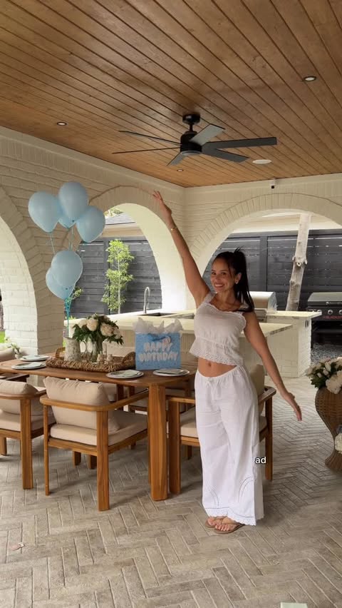 Instagram post by @stephaniepena___ for HomeGoods. Caption reads: [...] need for a backyard birthday party at....