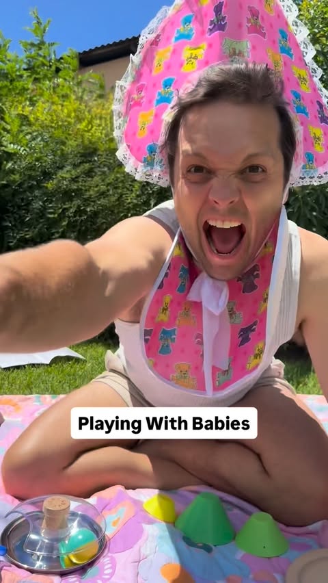 Instagram post by @seanszeps for Lovevery. Caption reads: Ah, the good old days.

When playtime was both....