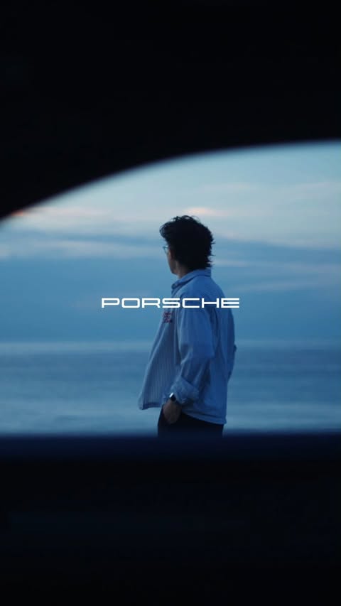 Instagram post by @keenanlam for Porsche. Caption reads: @porsche_gb challenged me to drive across the UK....