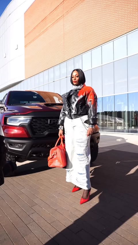 Instagram post by @dawnthedivacoach for Ram Trucks. Caption reads: Behind the scenes, powered by @ramtrucks • Stay....