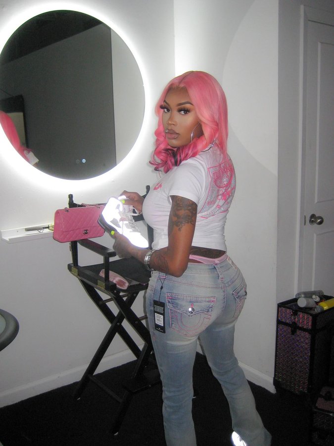 Instagram post by @asiandabrat for True Religion. Caption reads: BTS 📸.