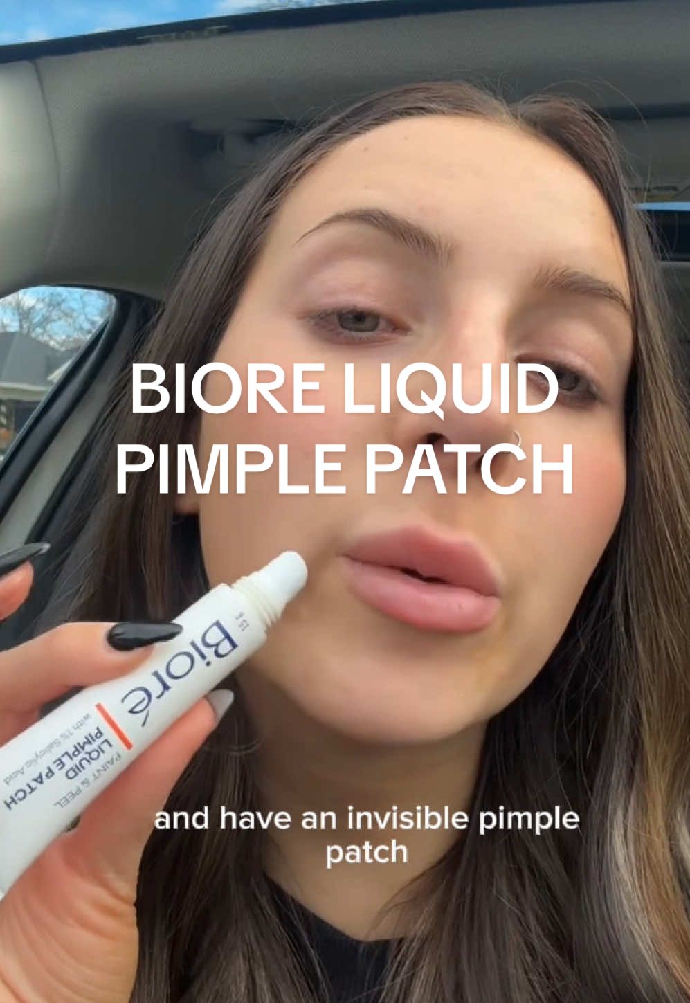 TikTok post by @lexirosenstein for Bioré. Caption reads: [...] ever and so convenient for on the go! @Biore....