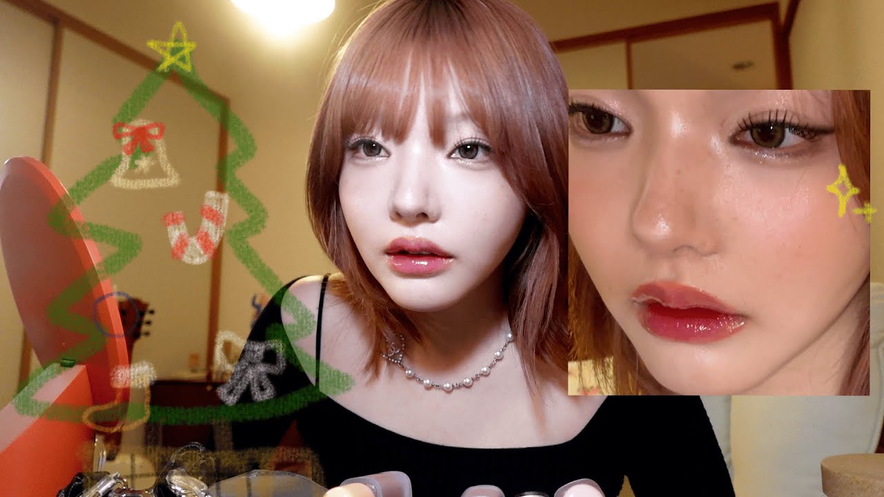 YouTube post by @sandomenoshoujiki for Qoo10. Caption reads: Maybe it's Christmas motivation.