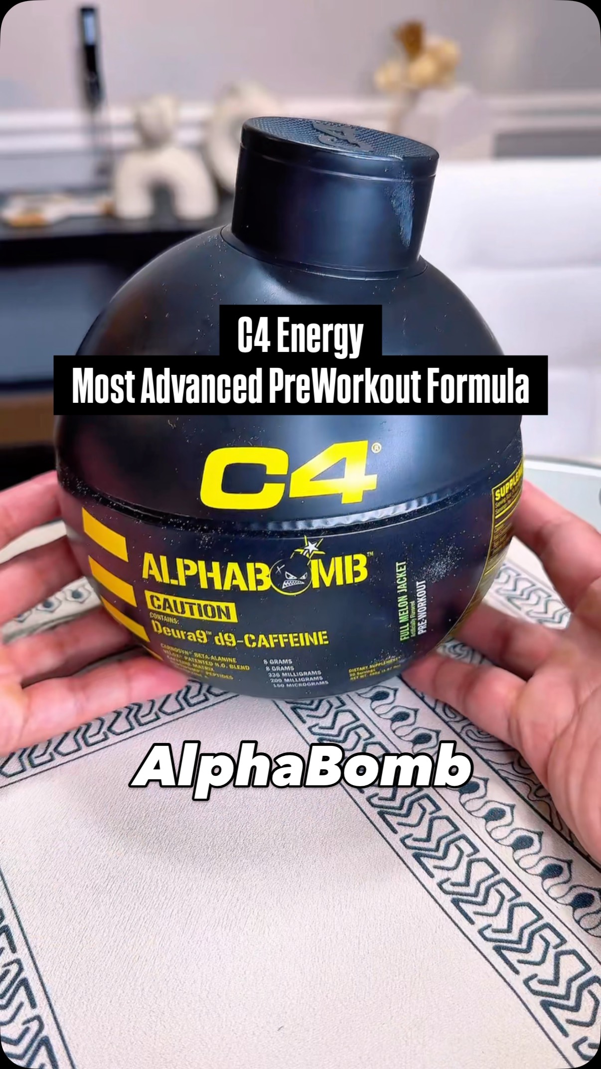 Instagram post by @heraldh for Cellucor. Caption reads: This was like trying pre-workout for the first....