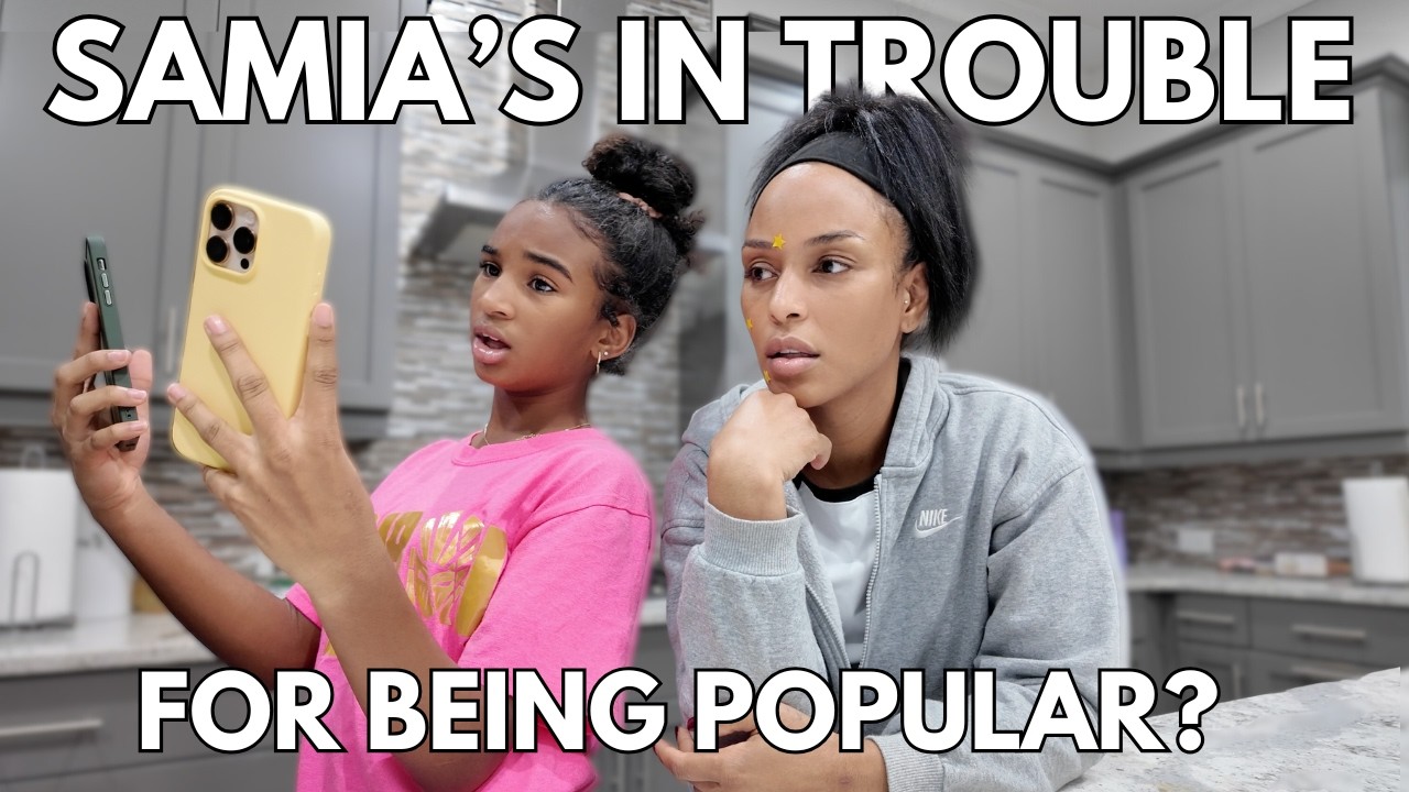 YouTube post by @latoyaforever for Ruggable. Caption reads: Samia Got in Trouble for Being Popular at School😳.