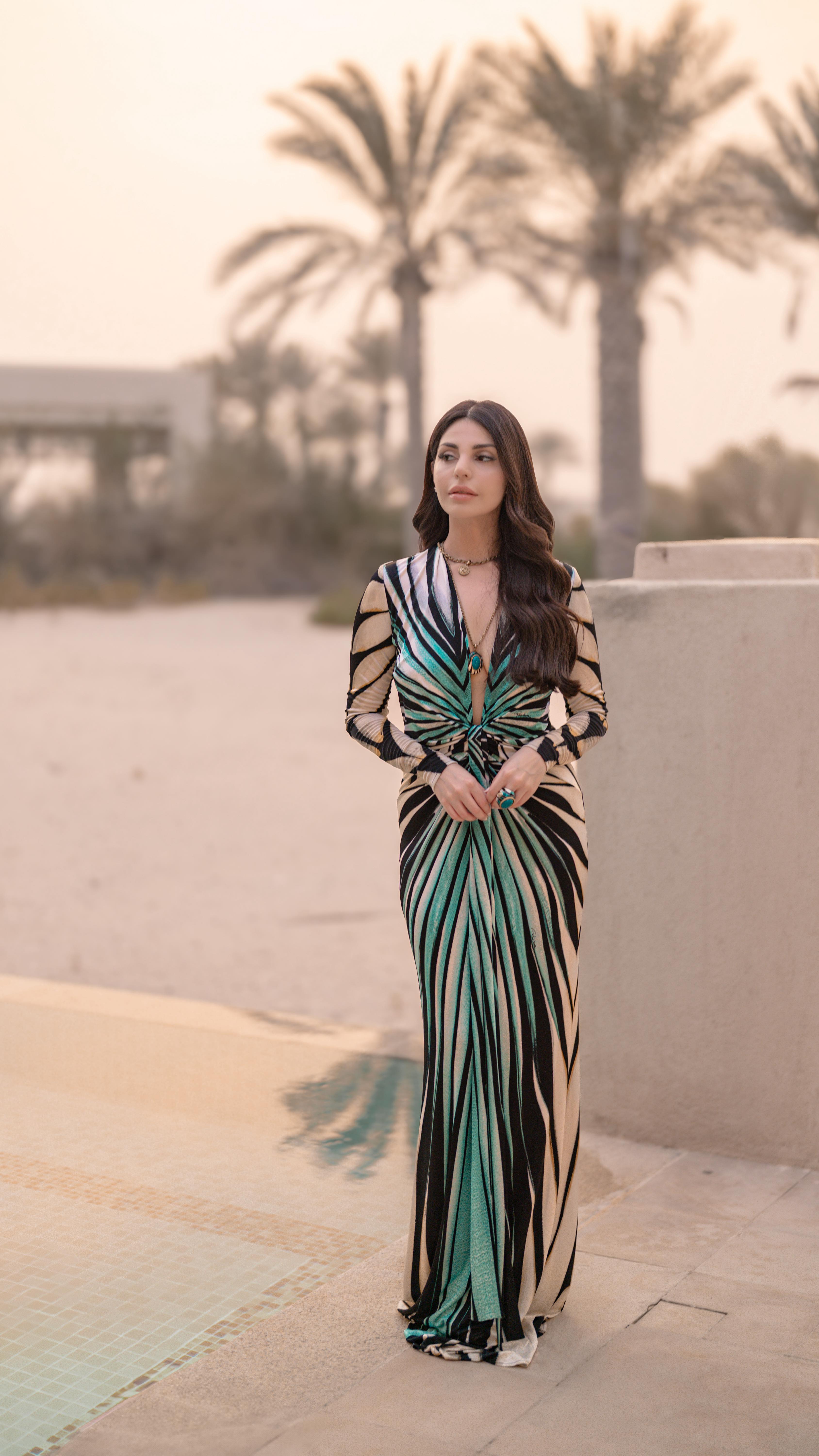 Instagram post by @thetwedits for Roberto Cavalli. Caption reads: A Cavalli moment in every sense 🐆 Head-to-toe....