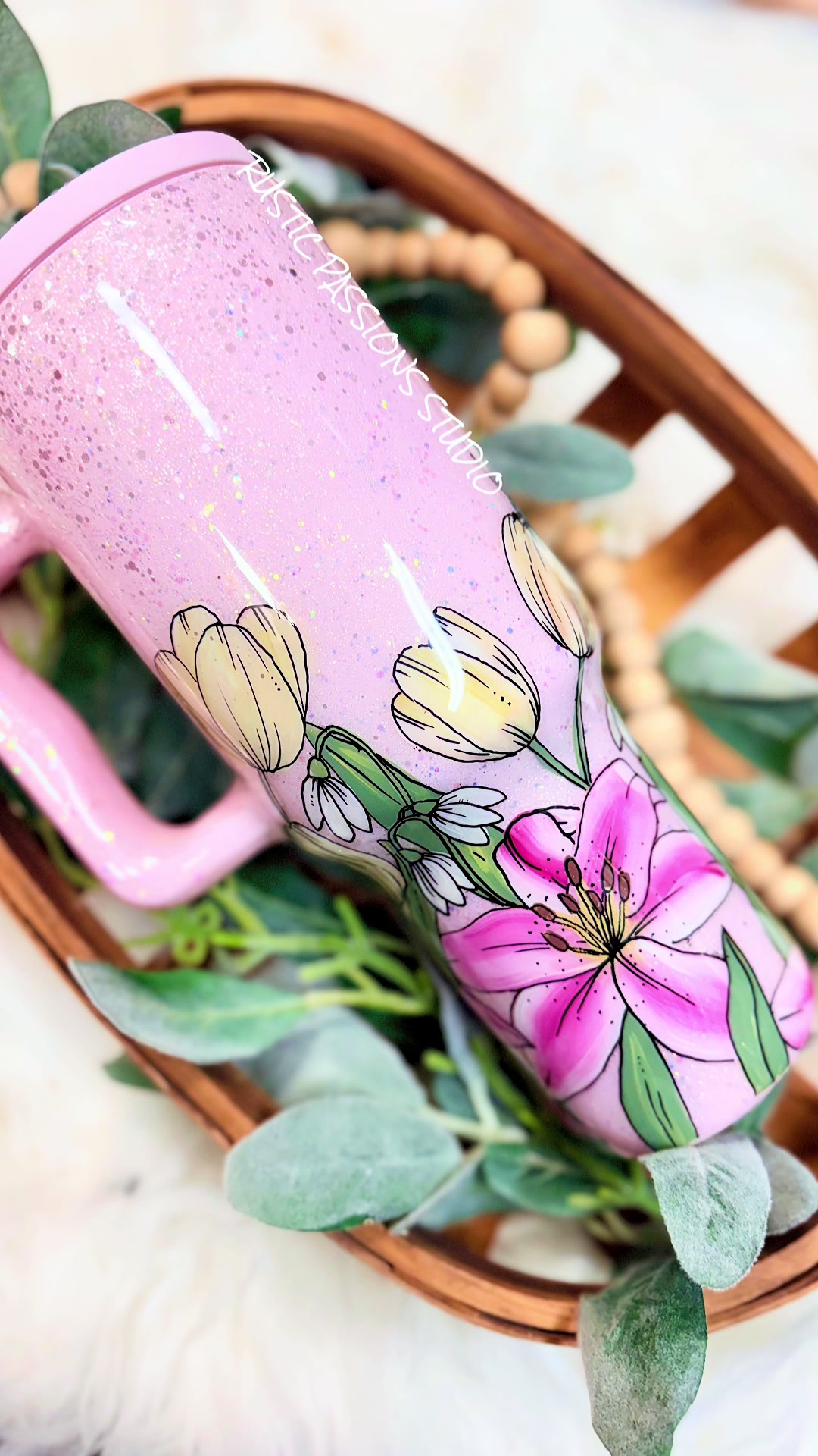 TikTok post by @rusticpassionsstudio for Counter Culture DIY. Caption reads: [...] 🎨Paints are Pop of Color from @Counter....