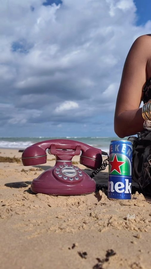 Instagram post by @byaimeekelly for Heineken US. Caption reads: So much has happened this new year already and OMG....