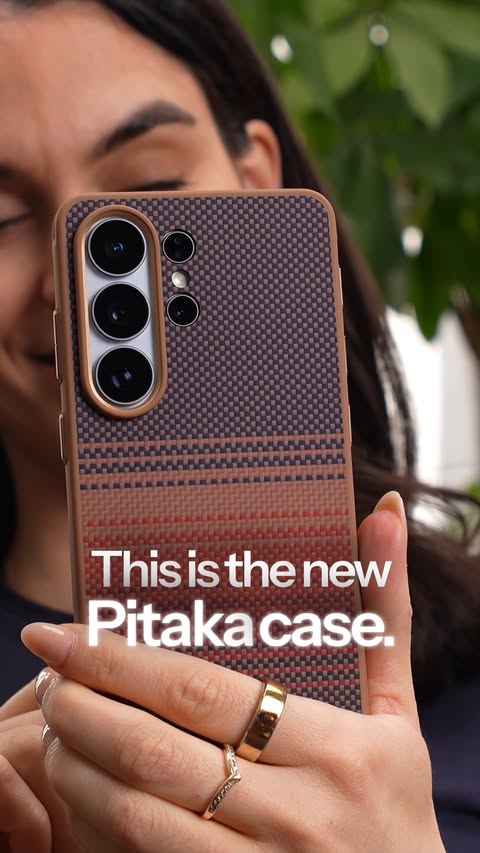 Instagram post by @versus_comparisons for PITAKA. Caption reads: Galaxy S26 Series + Pitaka Case Hack: Magnetic....