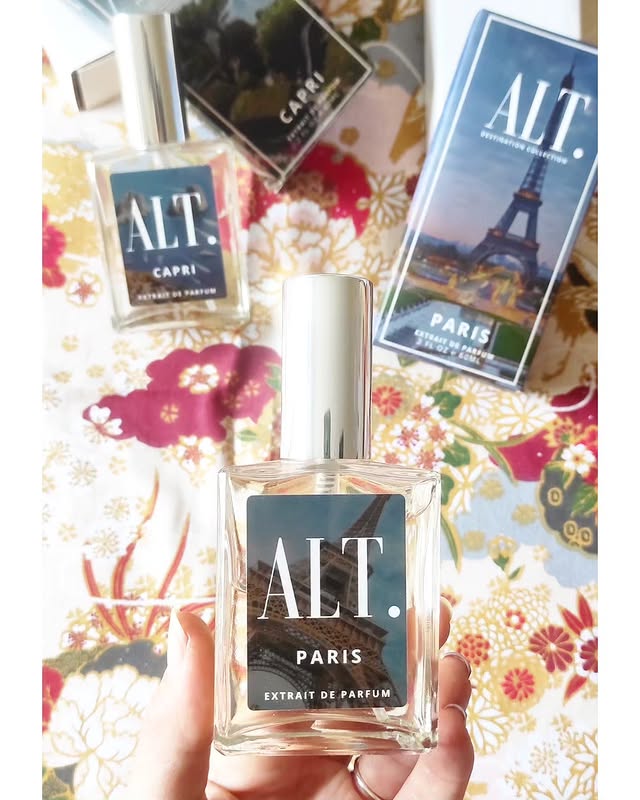 Instagram post by @miss.mrj for ALT. Fragrances. Caption reads: @altfragrances : your Sensory Passport across the....