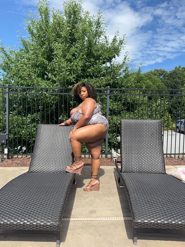 Instagram post by @girlthatskenn for SHEIN US. Caption reads: That Chick Got Curves On Her 🎀 • • • Fashion for....