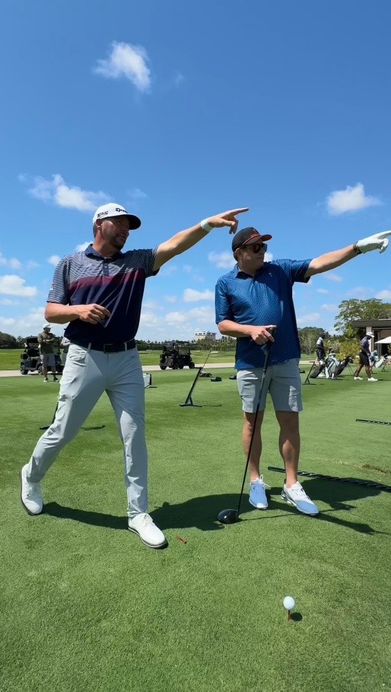 Instagram post by @blockiegolf for Raising Cane's. Caption reads: We will never Fore-get about @toddgraves’ golf....